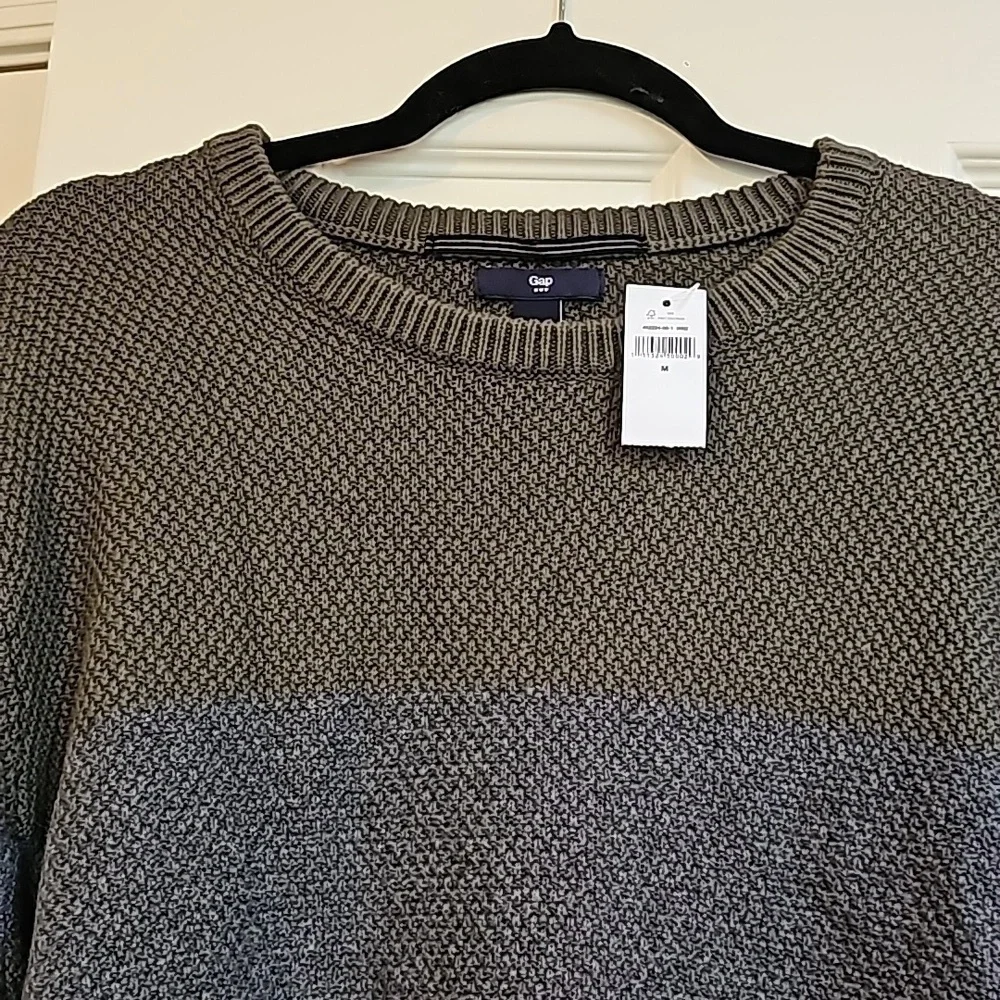 Gap Color Block Knit Crewneck Sweater Medium